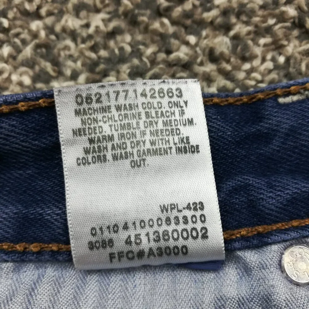 Vintage Y2K Levis SilverTab Jeans Slim Straight 31x32 (Fits 32x32) Flap Pockets